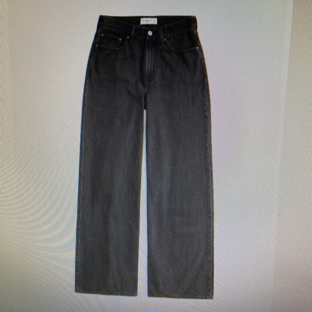 Abercrombie High Rise Wide Leg Jean
